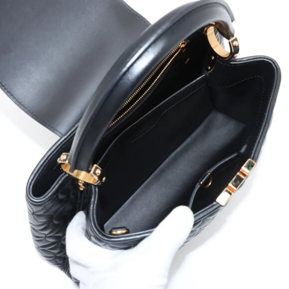 Louis Vuitton Monogram Flower Capucines MM Black - Picture 7 of 15